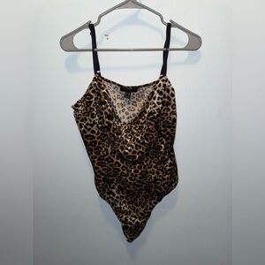 Forever 21 cheetah/leopard body suit NWOT